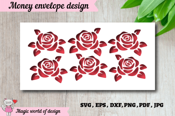 Beautiful Floral Rose Money Envelope Svg Review