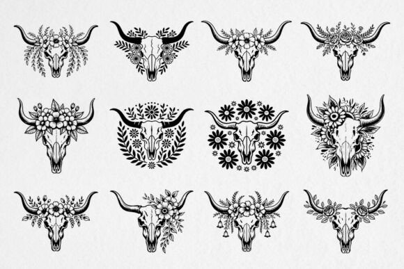 Floral Cow Skull SVG Bundle Review