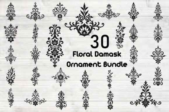 Floral Damask Ornament Bundle Review