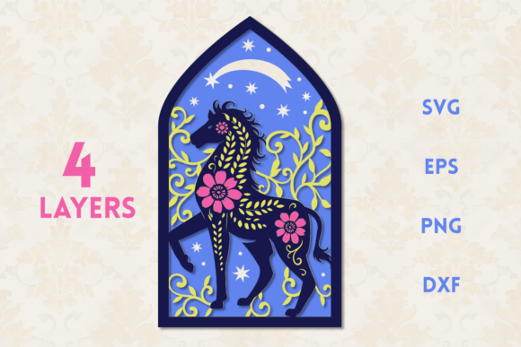 Floral Horse Shooting Star SVG Review
