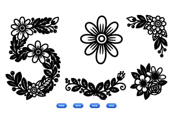 Floral Number Five SVG Set: A Designer's Real-World Review