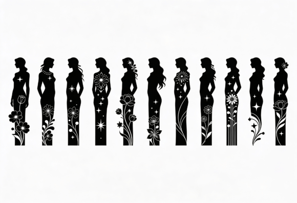 Floral Silhouette Woman SVG Bundle Review