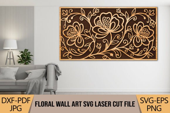 Floral Wall Art SVG Laser Cut File Review