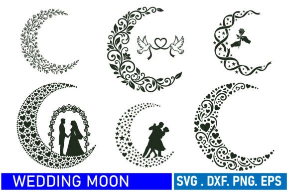 Reviewing the Wedding Moon Floral Crescent Frame SVG