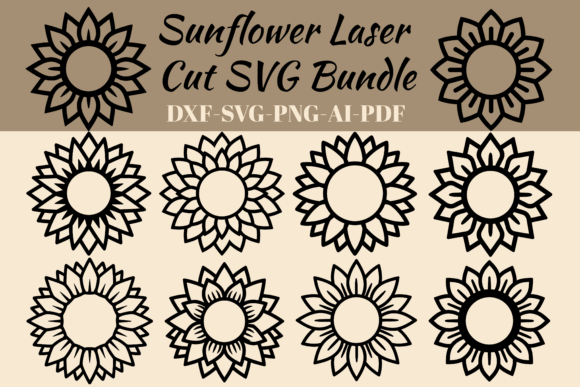 Sunflower Laser Cut SVG Bundle Review